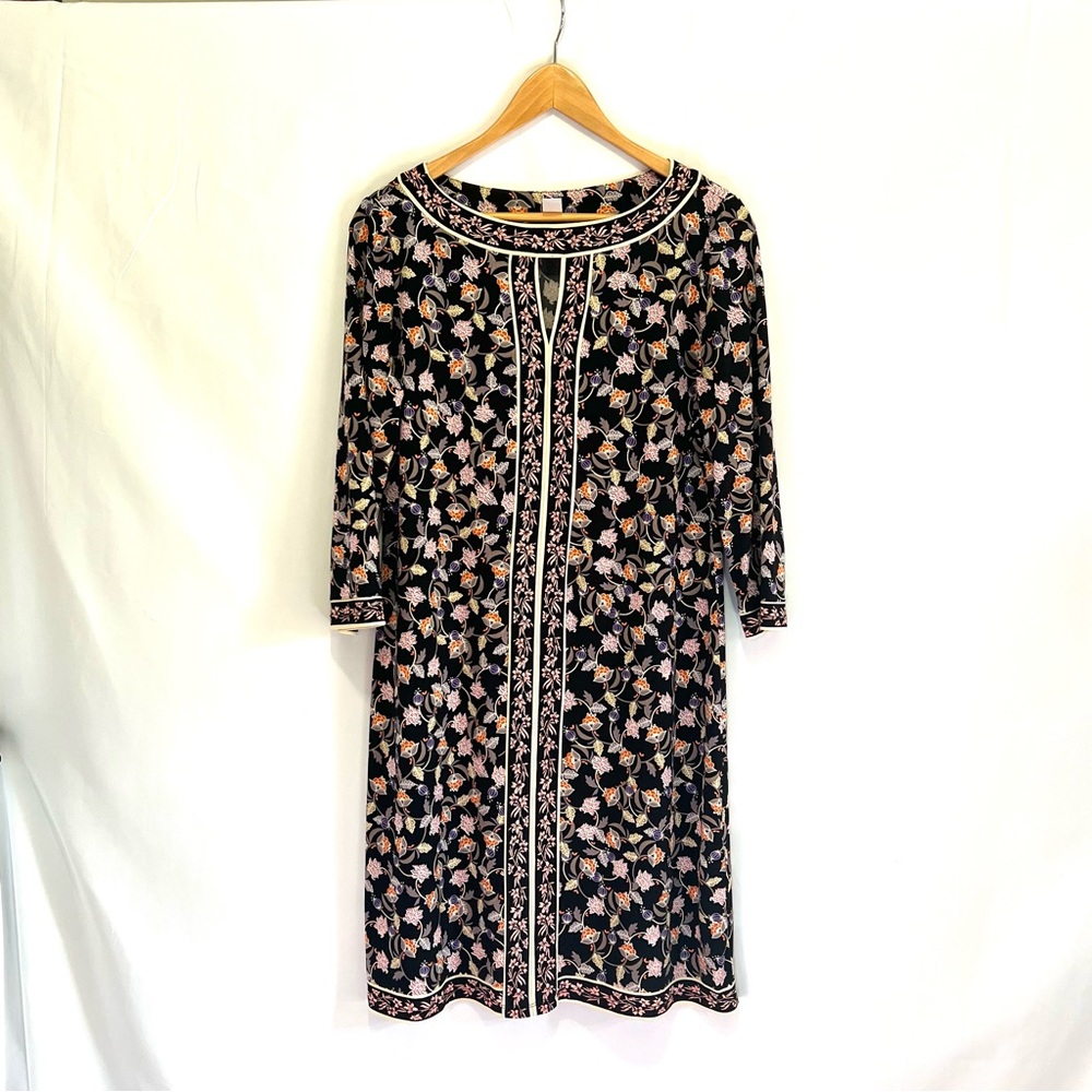 Wisp Stitchfix Exclusive Marnie Knit Floral Shift Dress - 3/4 Sleeve -  Size 8